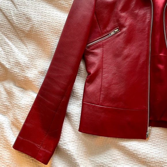 Red Leather Jacket - Picture 4 of 4